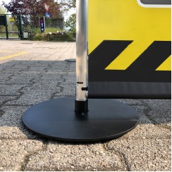 Base tonda per transenna