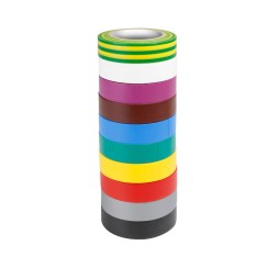 Nastro Isolante in PVC 15mm x 10m PACK 10 Multicolor Nastro Isolante in PVC 15mm x 10m PACK 10 Multicolor