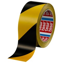 TESA 60760 Nastro Adesivo Segnaletico 50mm x 33m Nero-Giallo